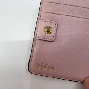 Coach Beige Leather Wallet thumbnail 5