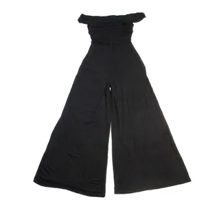 NWT Free People FP Beach Kenna One Piece in Black Off-Shoulder Wide Jumpsuit XS thumbnail 7