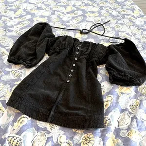 Noir Soft Denim Free People Top thumbnail 1