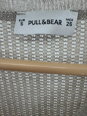 Pull&Bear oversized fine-knit sweater dramatic high-low asymmetrical hem linen S thumbnail 9