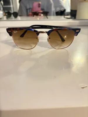 RB3016 Ray-Ban Clubmaster Polished Blue and Brown thumbnail 2