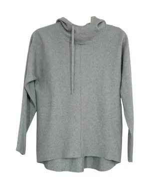 Quince Women's Size Small Eco-Knit Milano Stitch Pullover Hoodie Heather Grey thumbnail 1