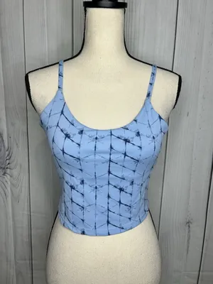 Tavi Women's Sz S Support Studio Yoga Cami Sports Bra Blue thumbnail 1
