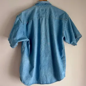 Vintage 90’s Sunbelt Sportswear Indiana University Button Down Denim Shirt Med thumbnail 2