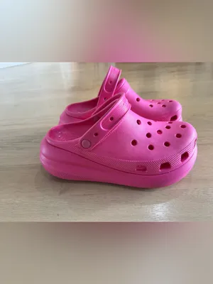 CROCS Crush Classic platform Clog hot pink size women’s 9 / men’s 7 thumbnail 2