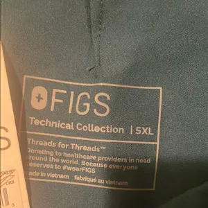 Womens New Figs High Waisted Yola W Yoga Scrub Pants Caribbean Blue 5XLR thumbnail 11
