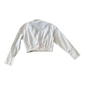 Future Collective Kahlana Barfield Brown White Cropped Button Up Shirt Size L thumbnail 3