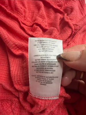Anthropologie deletta baby doll top long sleeve marled ruffles feminine boho S thumbnail 10