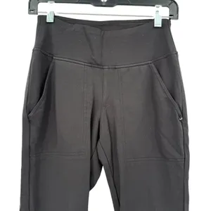 Jaanuu Size XS Black‎ Scrub Pants Bottoms Pockets Elastic Waist Comfort Pull On thumbnail 3