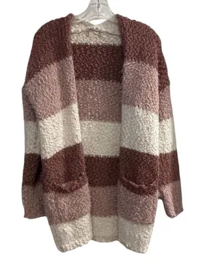 Altar'd State‎ Women's Striped Open Front Cardigan Sweater Size S/M thumbnail 1