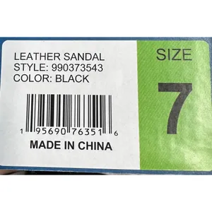 Mountain Sole Womens Leather Footbed Sandals Black size 7 thumbnail 14