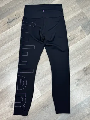 Lululemon Wunder‎ Train High Rise Leggings Black Iridescent 6 LW5FS1S thumbnail 5