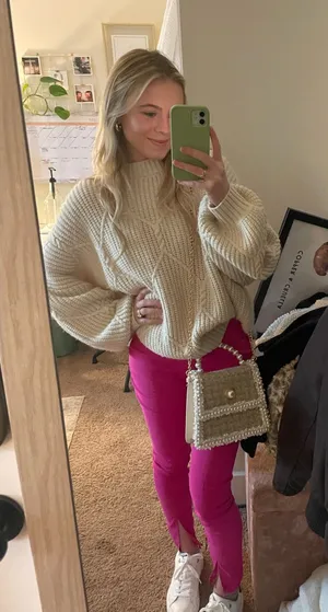 H&M Pink Business Pants  thumbnail 3