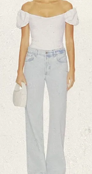 Free People Intimately FP Bodysuit In White, NWT, see measurements for size. thumbnail 1