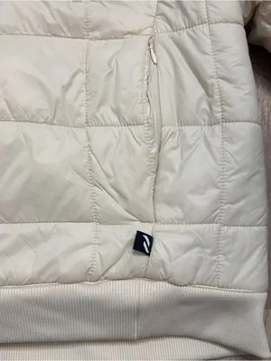 Pure Hockey Cream Quilted Pullover Jacket with Coral Sherpa Interior Women’s Med thumbnail 5