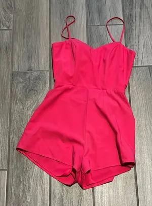 NBD Hot Pink romper thumbnail 1