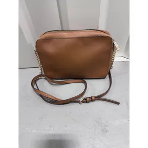 Michael Kors Jet Set East West Crossbody Bag Luggage Saffiano Leather Gold Chain thumbnail 3