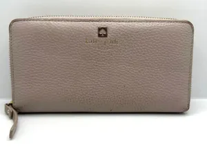 KATE SPADE New York Gray Soft Zip Around Accordion Wallet thumbnail 1