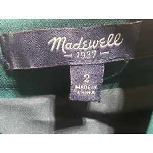 Madewell Fit & Flare Anywhere Dress Women's Sz 2 Forest Green Classic Sleeveless thumbnail 9