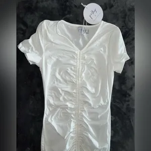 Princess Polly Viktoria Mini Dress in White Size 6 New with tag thumbnail 7