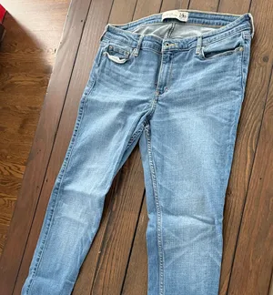 Abercrombie & Fitch Super Skinny Jeans Size 14 High Rise Stretch Denim Women thumbnail 1