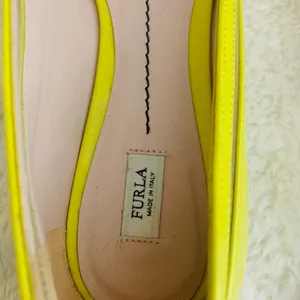 Furla Yellow Pointed Flats Size 36 thumbnail 7