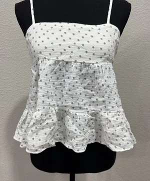 Millibon USA White Polka Dot Women's Top thumbnail 1
