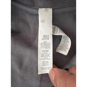Alo Cropped Hoodie With Full Zip & Hood XS Soft Cotton Blend Charcoal Gray thumbnail 6