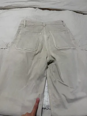 Beige mango jeans thumbnail 5
