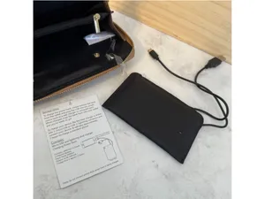Women's Metallic Bronze Wristlet Wallet with Power Bank & USB Charger thumbnail 3