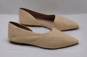 Cape Robbin Womens Raffia D'Orsay Flats Size 8.5 Pointed Toe Slip On Shoes thumbnail 1