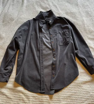 Button Up Jacket Gray Size L thumbnail 1