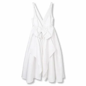 Lulus Lux Bridal NWOT Blissfully Beloved Ivory Backless A-Line Bow Wedding Dress thumbnail 9
