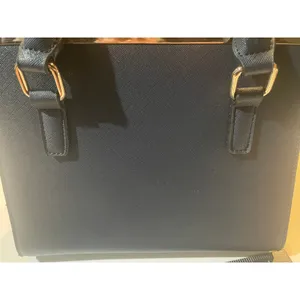 Dune London Navy Blue Structured Satchel Handbag Gold Hardware Women's Purse thumbnail 6