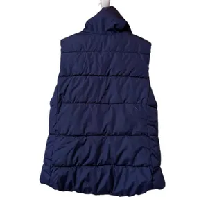 Old Navy Women's Navy Blue Puffer Vest Full Zip with Snaps‎ Pockets Size XS City thumbnail 2