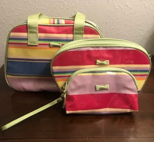 Set of three cosmetic cases White thumbnail 1
