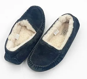 UGG AUSTRALIA Ansley Black Waterproof Water Resistant Suede Lined Slippers 7 thumbnail 1