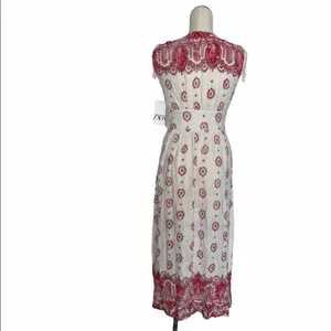 NWT ZARA Printed Embroidered Tunic Dress Bloggers Fav thumbnail 11
