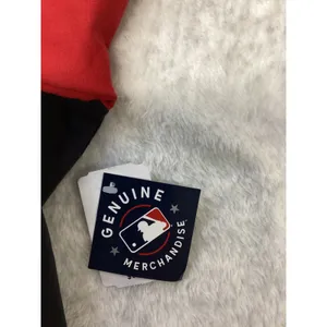 Atlanta Braves MLB Women Quarter Zip‎ Cropped Sweatshirt Navy Red Campus Life thumbnail 4