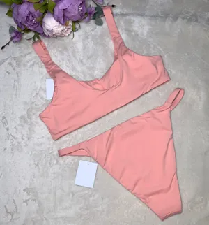 NWT Dippin’ Daisy’s Peach Bikini Top and Bottom thumbnail 9