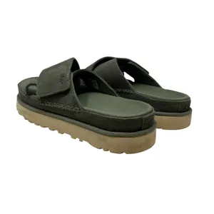 UGG‎ Goldenstar Cross Slide Sandal Olive Green Suede Size US 9.5 thumbnail 11