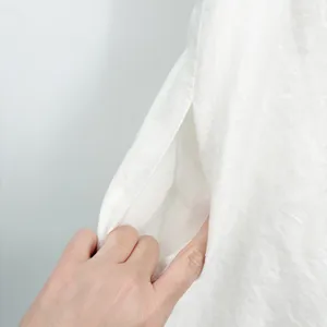Gal Meets Glam Womens Angela White Linen Cotton Cottagecore Ruffle Dress Size 16 thumbnail 9