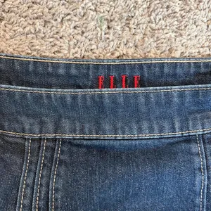 Y2K ELLE dark wash denim mini skirt thumbnail 2