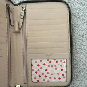 Kate Spade New York Black Leather Continental Wallet thumbnail 7