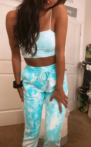 Tie Dye Sweatpants Size M thumbnail 1