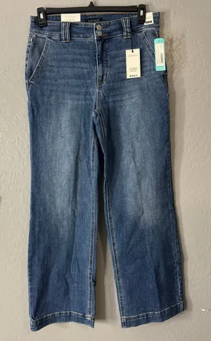 Judy Blue Baylor High Rise Button Detail Wide Leg Jean, Indigo, 13/31 thumbnail 1