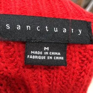 Sanctuary red knit sweater thumbnail 6