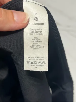 Lululemon Calm Tides Mid Rise Medium Bottom Black Xs thumbnail 5