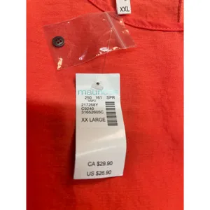 Maurices Sunrise Orange Blouse Size XXL, New with Tags thumbnail 3