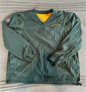 Green Bay Packers Pullover Size L thumbnail 1